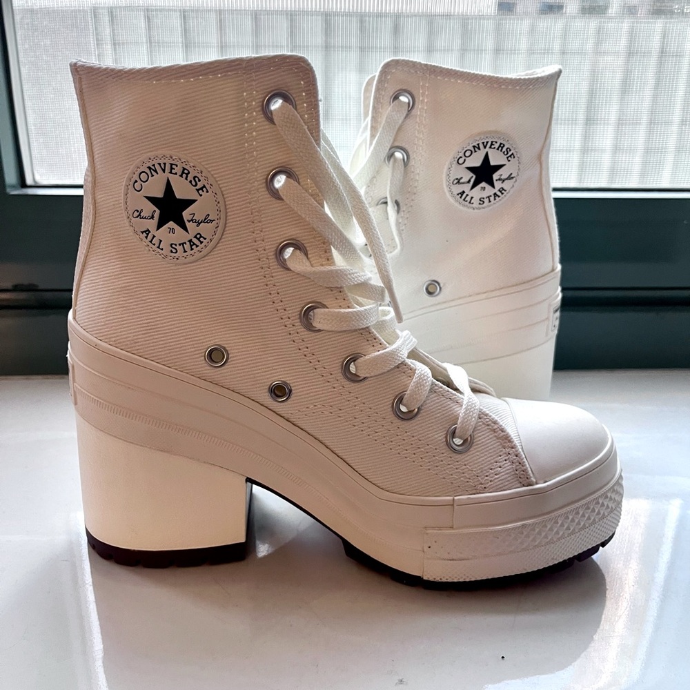 Converse Chuck 70 De Luxe Heel, Egret. New, never worn